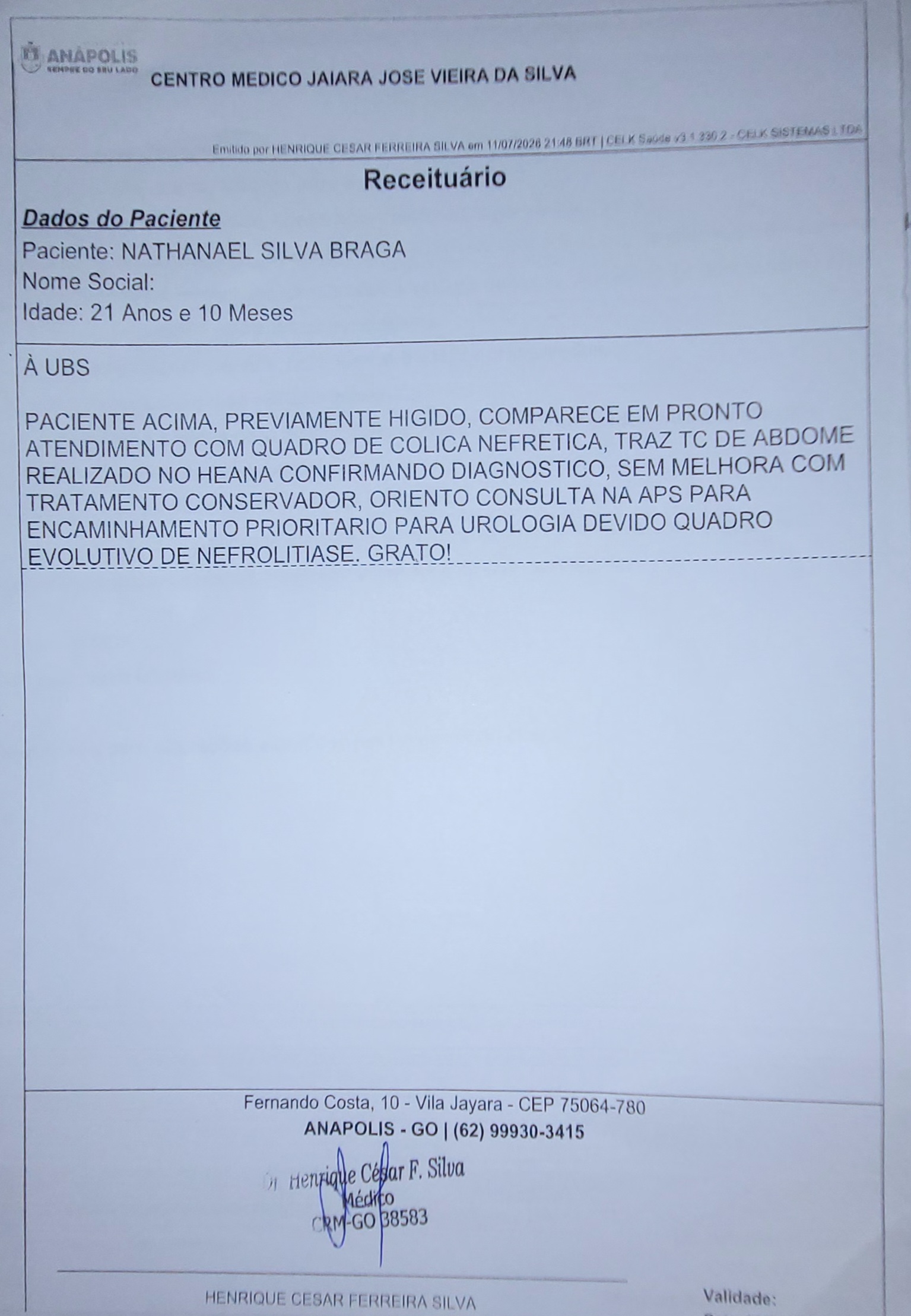 Tratamento de Pedra nos Rins